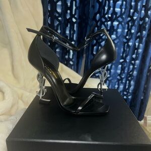 YSL Opyum Heel Black Sz 38